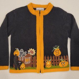 Kobe Kids Girls Halloween Cardigan Sweater sz. 6X